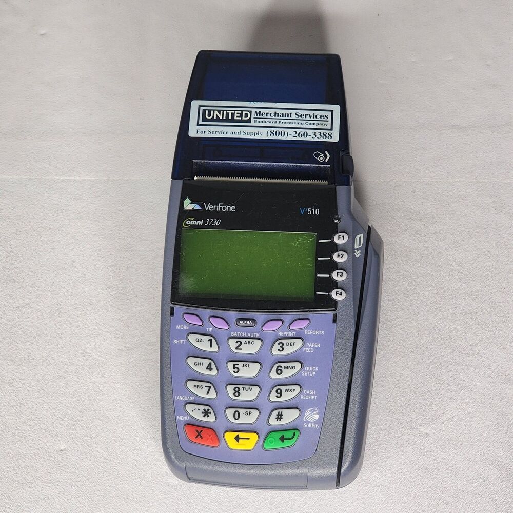 Verifone VX510 OMNI 3730 LE Credit/Debit Card Machine